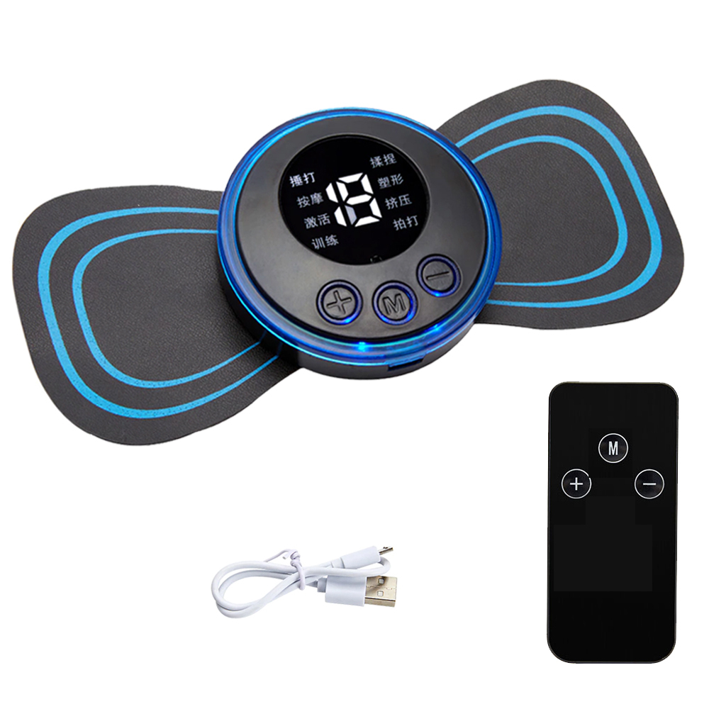 Portable EMS Mini Neck Massager Electric Back Shoulder Massager Cervical Massage Patch Stimulator Cervical Spine Relaxation