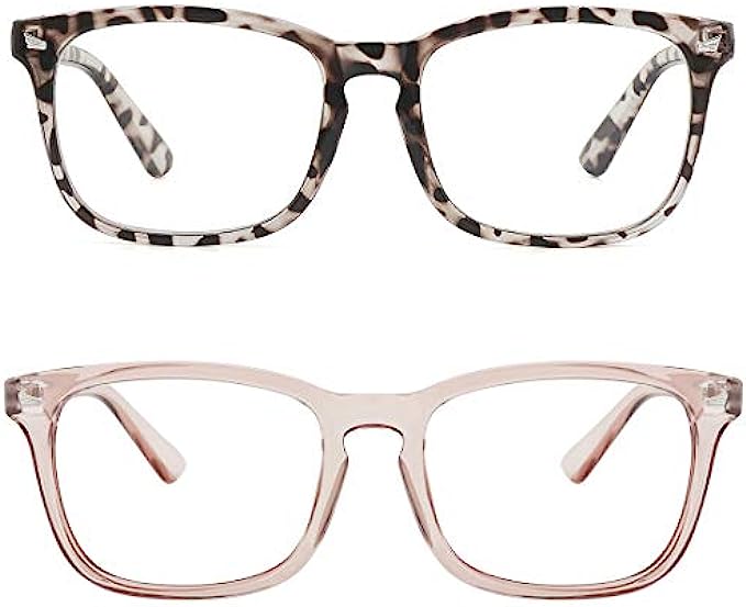 MEETSUN Blue Light Blocking Glasses, Anti Eye Strain Headache (Sleep Better),Computer Glasses UV400 Transparent Lens