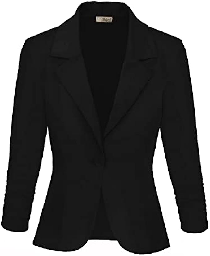 Hybrid &amp; Company Womens Casual Work Office Blazer Jacket Made in USA