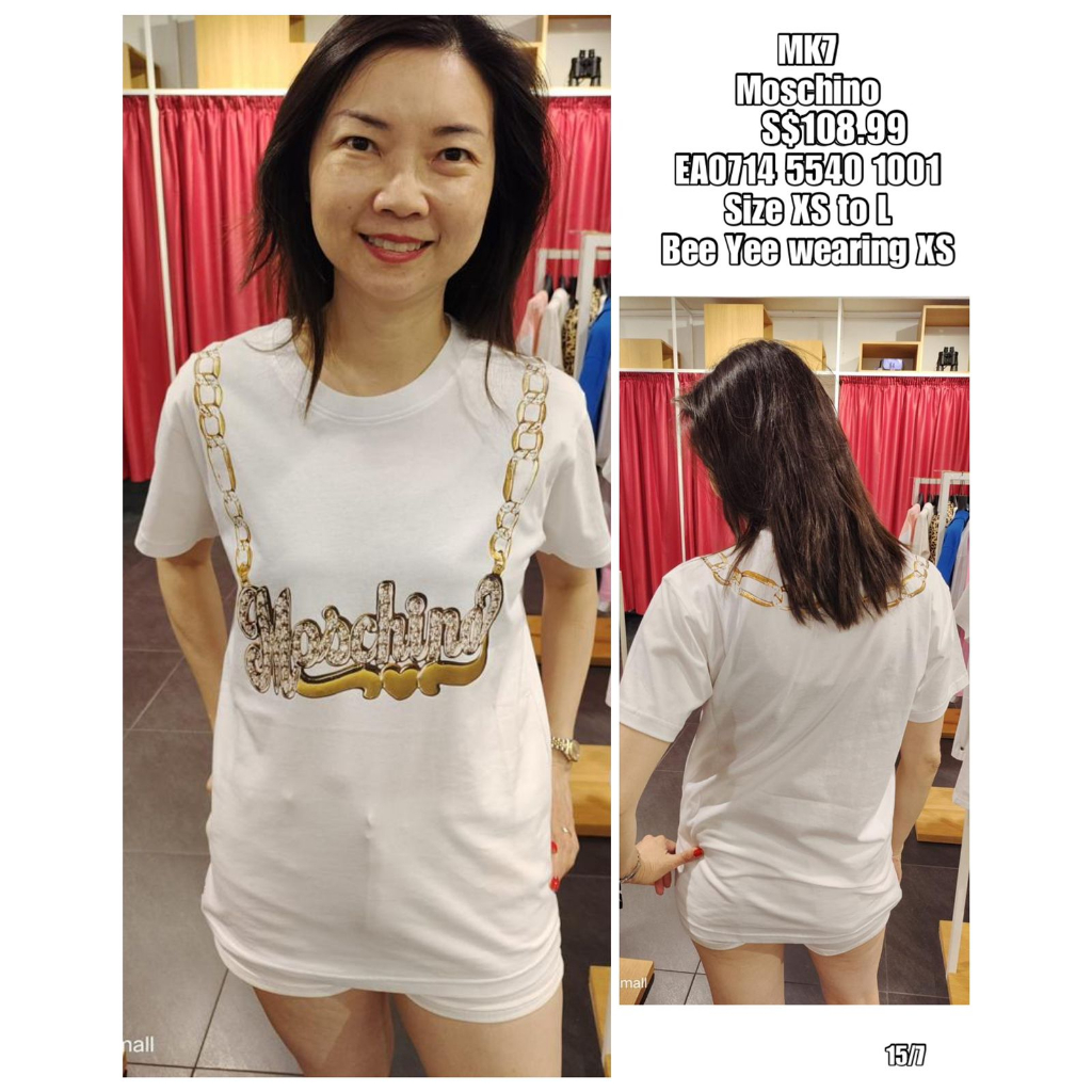PRE-ORDER MK7 MOSCHINO EA0714 5540 1001 TSHIRT