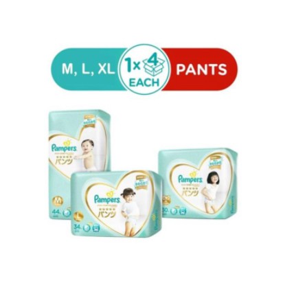 [Support Local] [Bundle of 4 packs] Pampers Premium Care Baby Pants Carton Deal
