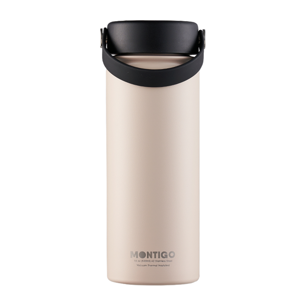 Montigo Pastel Ace Bottle Medium Durable Stainless Steel Bottle (530ml/18oz) [Free Spout Lid]