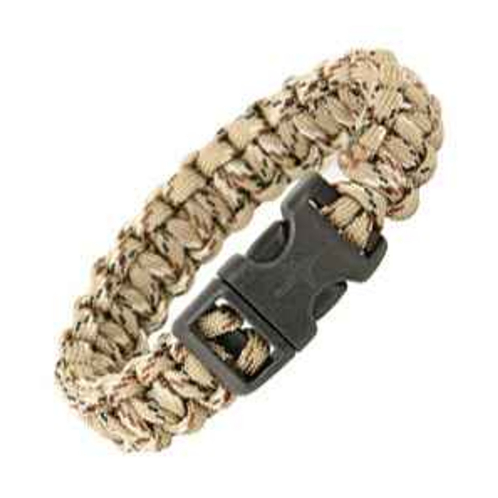 Para Cord Survival Bracelet Desert Camo