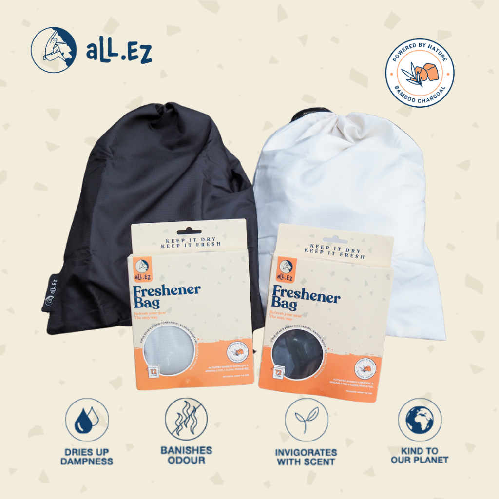 aLL.EZ Freshener Bag | Deodorize Gears | Banish Moisture, Eliminate Odours | Workout, Climbing, Running, Lifting &amp; etc