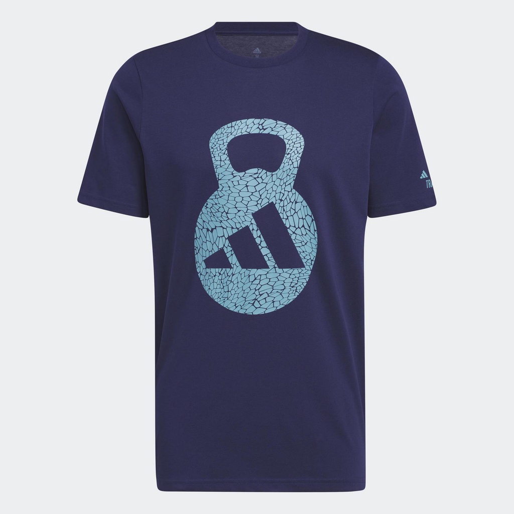 adidas Training AEROREADY Training Logo Graphic Short Sleeve Tee Men Blue H44741