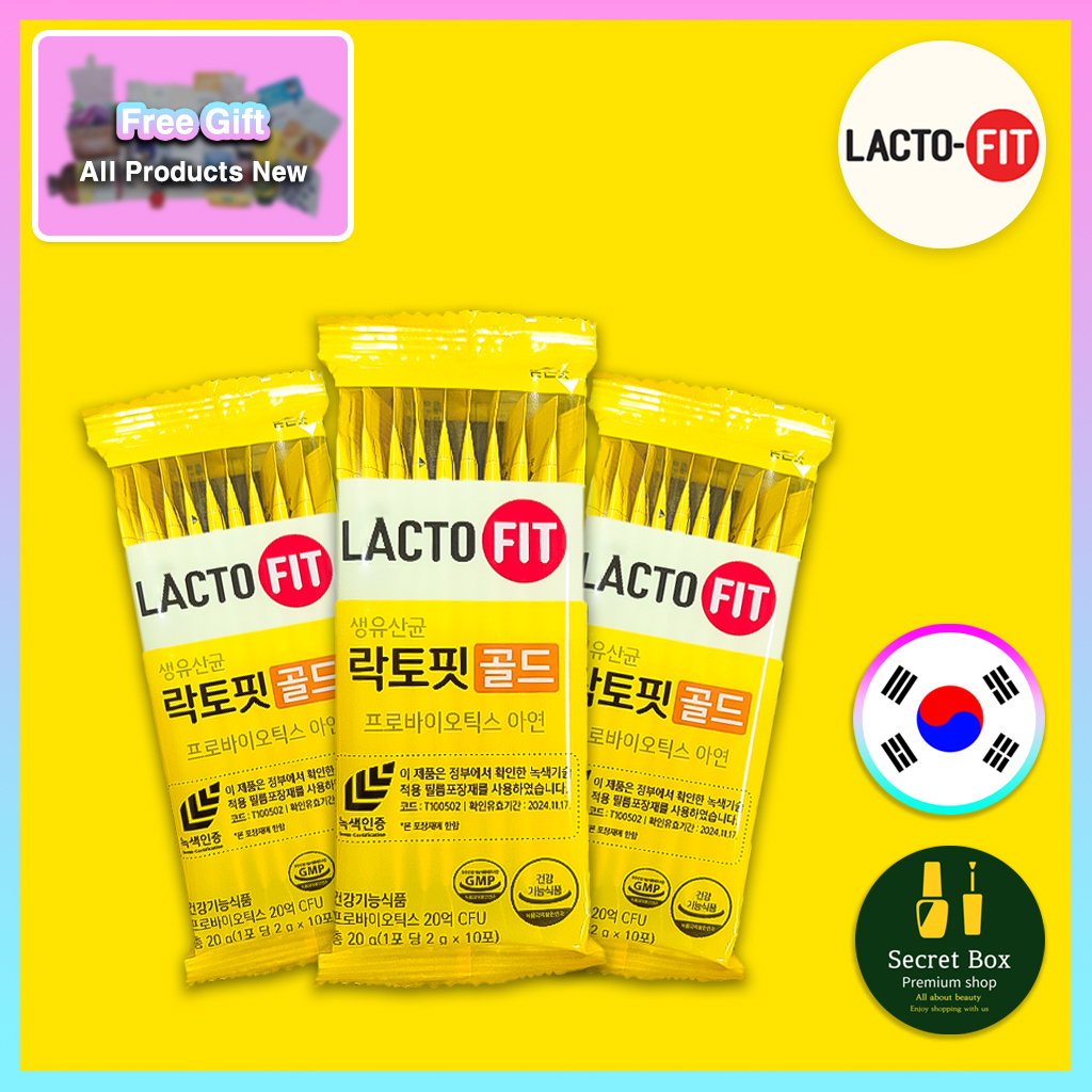 Chong Kun Dang Lacto Fit Gold(New) 5X Probiotics 50 Sachet/ LACTO FIT 50pcs [No case]
