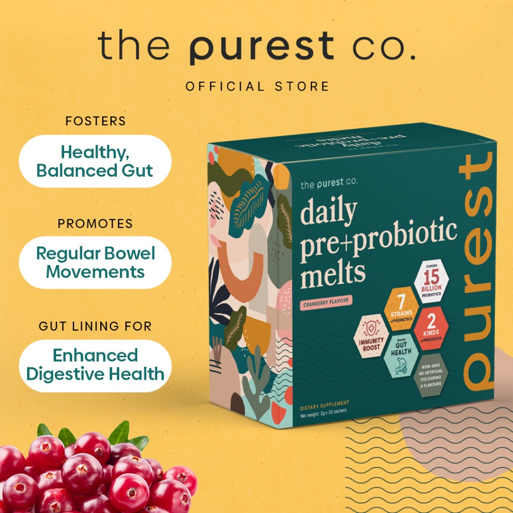 Purest Co Daily Pre+Probiotic Melts (Gut Health & Digestion)