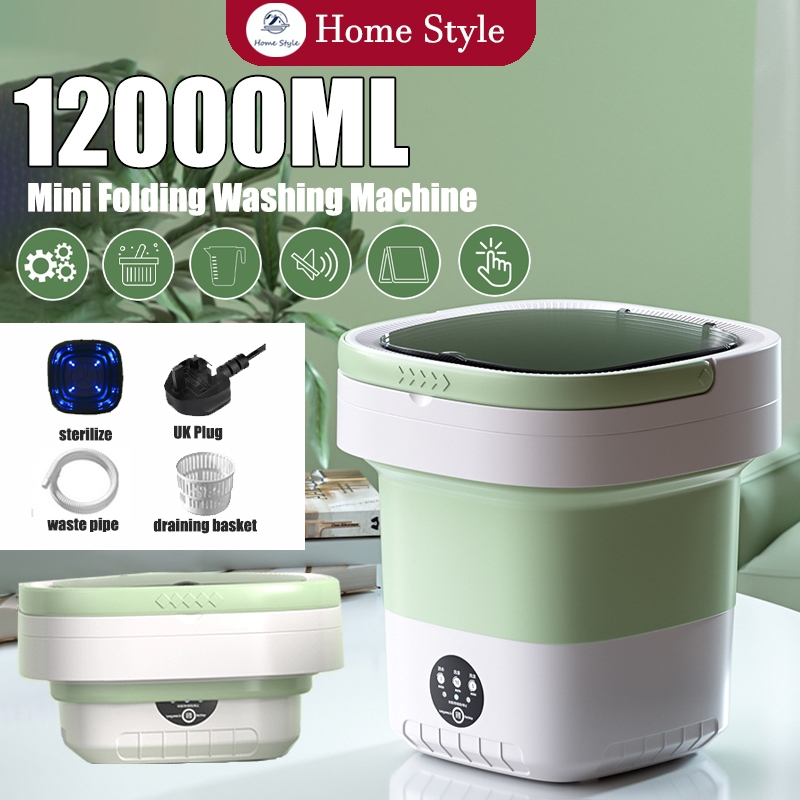 12L Collapsible Washing Machine Mini Washing Machine Portable Washing Machine For Socks Underwear Panties Washer