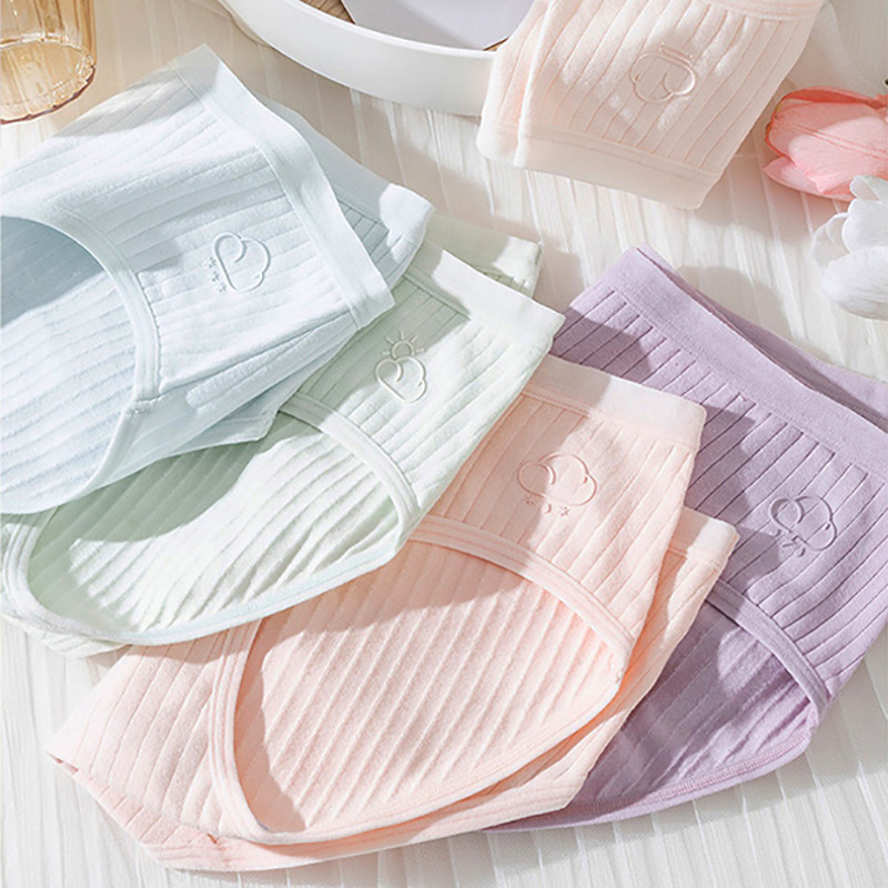 Weather Style Underwear Ladies Pure Cotton Seamless Antibacterial Girls' Cotton Crotch Japanese New Style Briefs